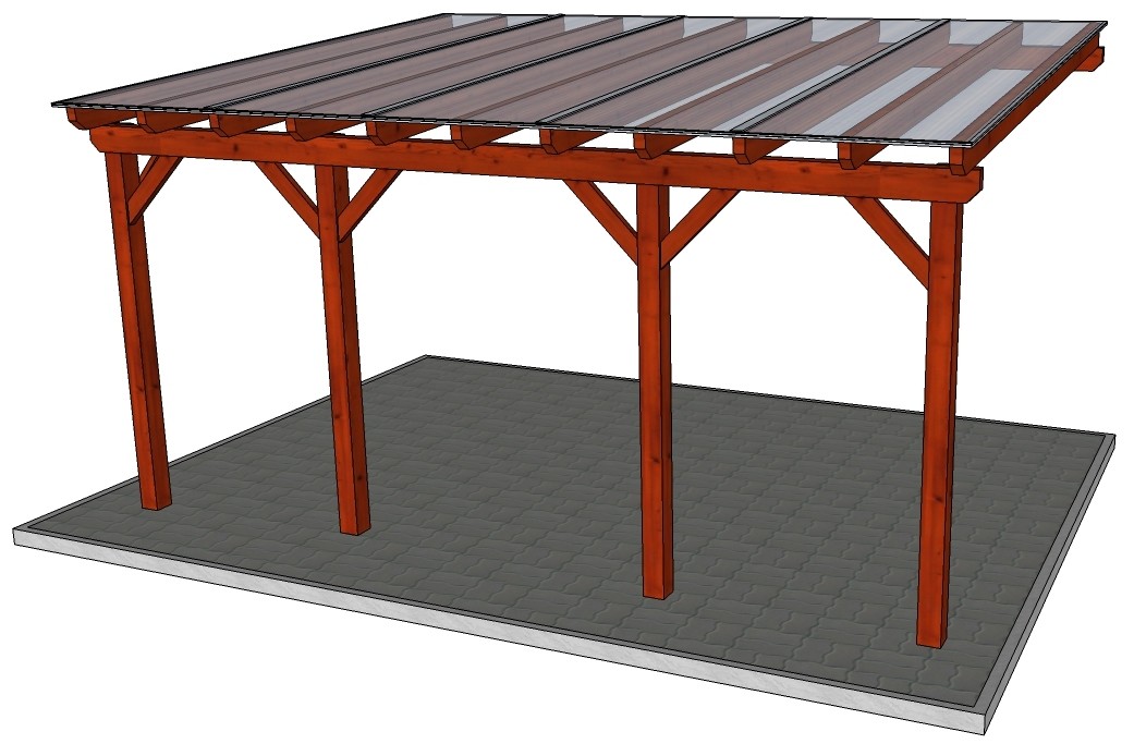 Zastřešená pergola Linda 23 Bronz