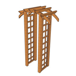 Pergola s obloukem 120 cm