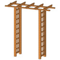 Zahradní pergola rovná