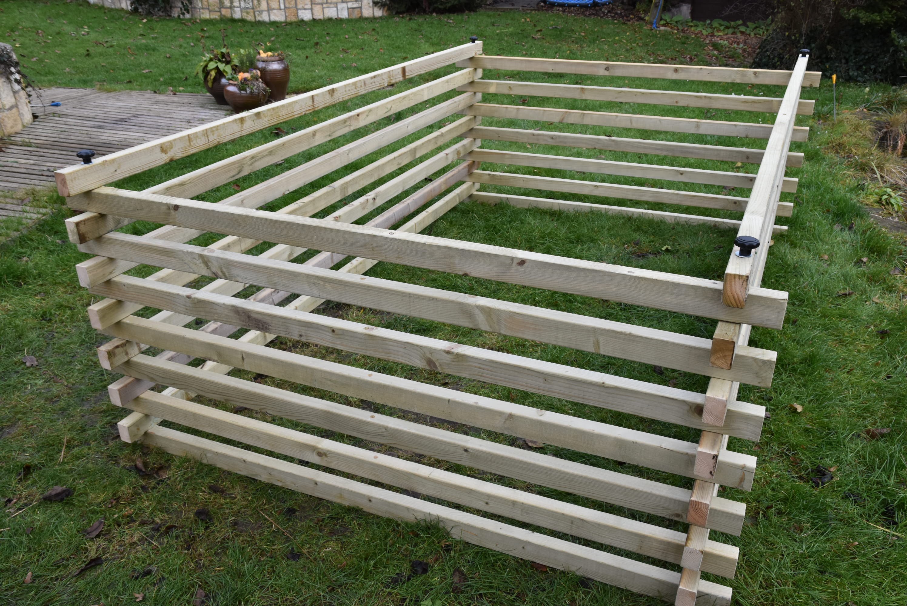 Dřevěný kompostér 300 x 200 cm
