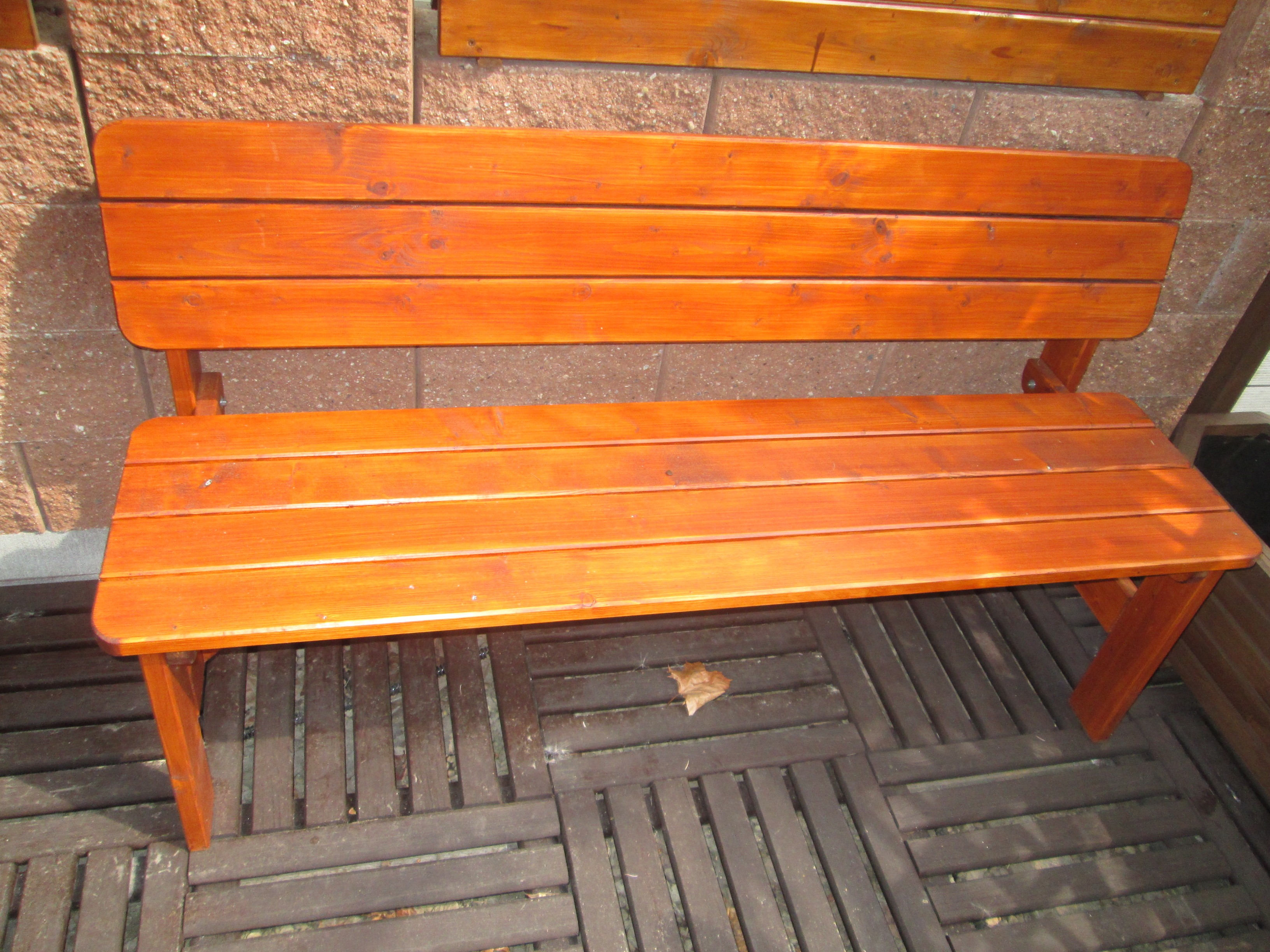 Lavice s opěradlem Malorka EKO 100 cm