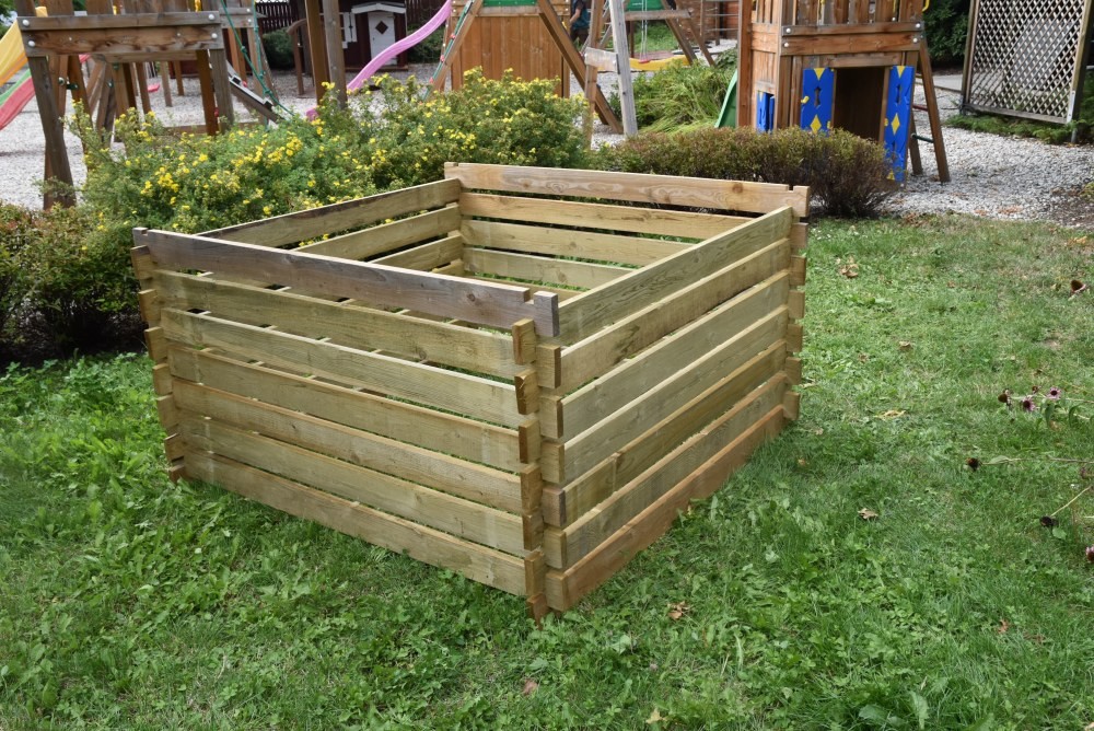 Dřevěný kompostér 120 x 120 cm