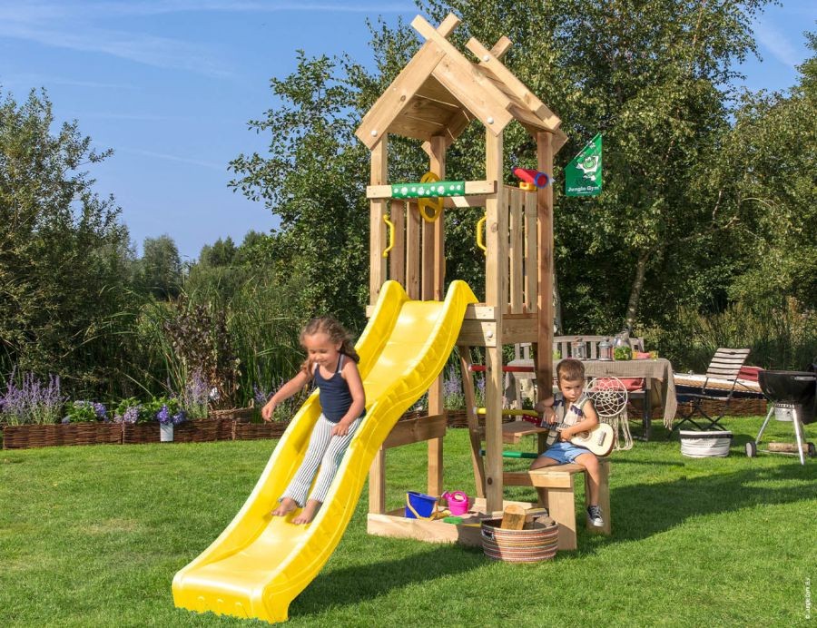 Dětské hřiště Jungle Totem se skluzavkou Fialová