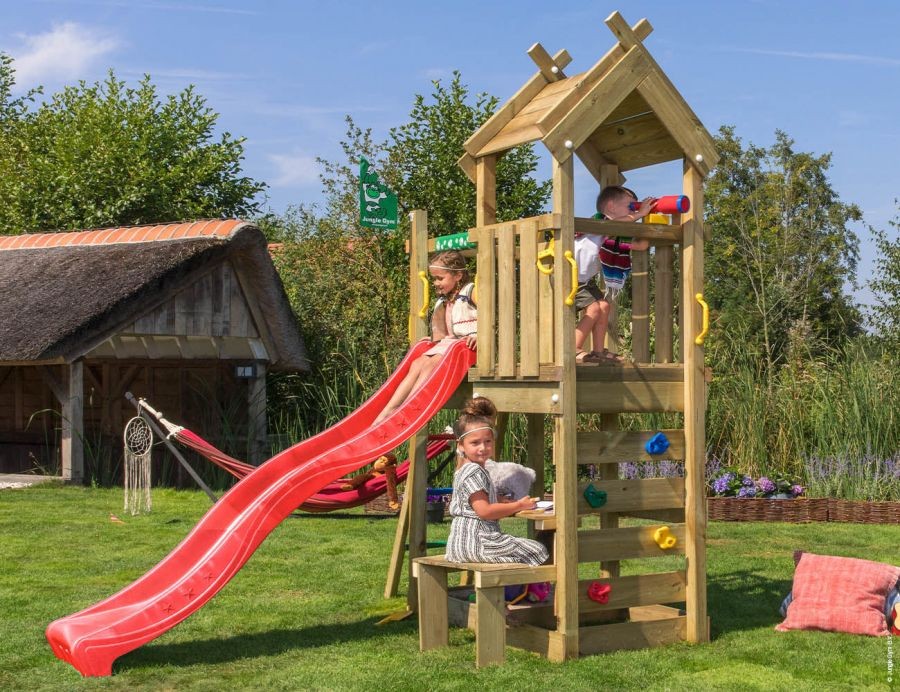Dětské hřiště Jungle Teepee se skluzavkou Červená