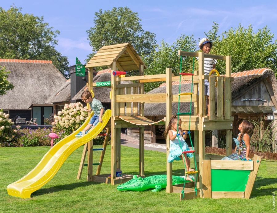 Dětské hřiště Jungle Voyager se skluzavkou Zelená