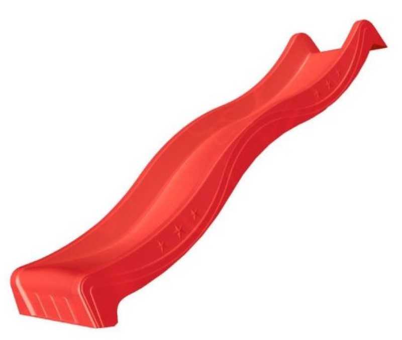 Plastová skluzavka s přípojkou na vodu 220 cm Červená