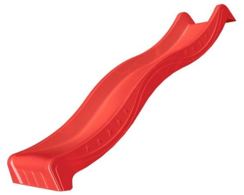 Plastová skluzavka s přípojkou na vodu 265 cm Červená