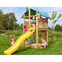 Hřiště Jungle Fort  se skluzavkou, modulem MiniMarket a houpačkami 2-Swing X´tra