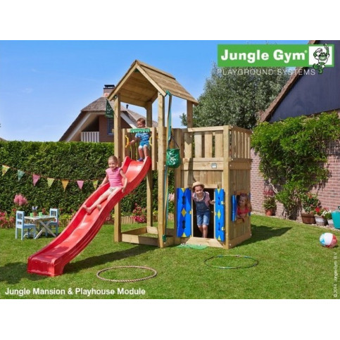 Hřiště Jungle Mansion se skluzavkou a modulem Playhouse