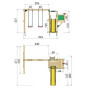 Hřiště Jungle Tower se skluzavkou, modulem Balcony a 2-Swing X´tra