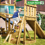 Jungle Playhouse s terasou XL, se skluzavkou a modulem Bridge