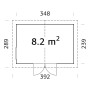 Zahradní chata Nils 8,2 m2