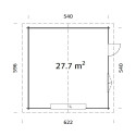 Garážové stání Roger 27,7 m2 se sekčními vraty