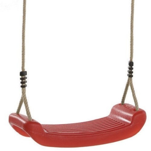 Plastové červené sedátko s lany