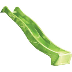 Plastová zelená skluzavka s vlnkou, délka 295 cm