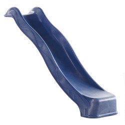 Plastová modrá skluzavka s vlnkou, délka 295 cm