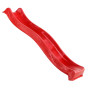 Plastová červená skluzavka s vlnkou, délka 225 cm