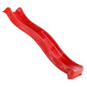Plastová červená skluzavka s vlnkou, délka 220 cm