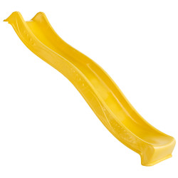 Plastová žlutá skluzavka s vlnkou, délka 225 cm