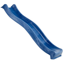 Plastová modrá skluzavka s vlnkou, délka 225 cm