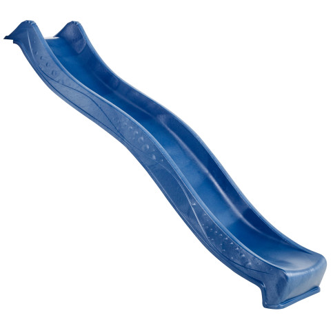 Plastová modrá skluzavka s vlnkou, délka 225 cm