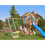 Jungle Crazy Playhouse se skluzavkou, s terasou a modulem Climb Frame 2.0