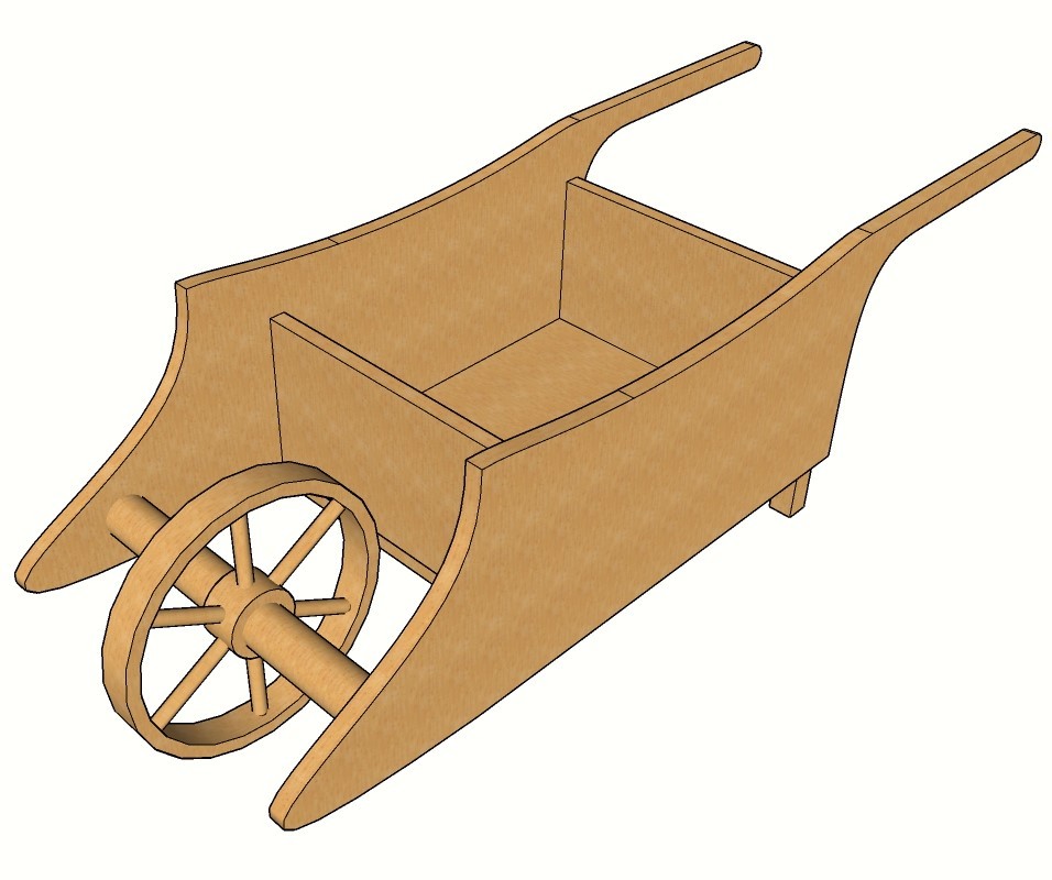 Dřevěné kolečko velké