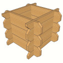 Dřevěný truhlík Mates 40 x 40