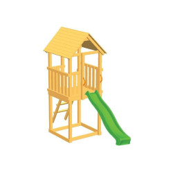 Dětská hrací věž Kiosk Swing 120 s krátkou skluzavkou