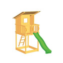 Dětská hrací věž Beach Hut 150 s dlouhou skluzavkou
