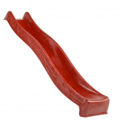 Plastová červená skluzavka s vlnkou, délka 295 cm