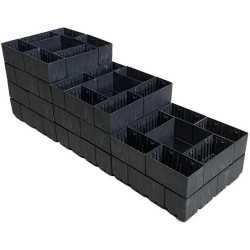 Vyvýšený záhon -  sestava plastových truhlíků KASKO