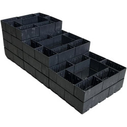 Vyvýšený záhon -  sestava plastových truhlíků KASKO