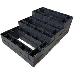 Vyvýšený záhon -  sestava plastových truhlíků KASKO