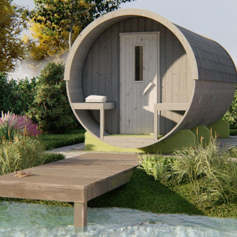 Sauna Barrel 400 Thermowood