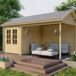 Zahradní chata Ove s přístřeškem