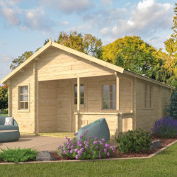 Návrh rozložení zahradní chaty Kay