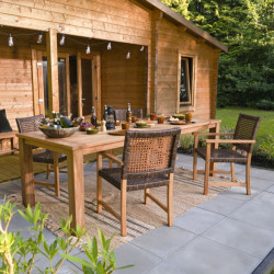 Zahradní stůl Modern z teakového dřeva