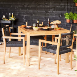 Teakový stoleček 100 x 100cm