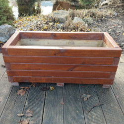 Dřevěný truhlík 90x40