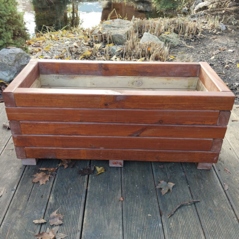 Dřevěný truhlík 90x40