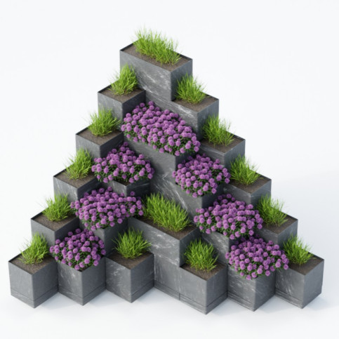 Vyvýšený záhon Flexi Element  -  pyramida