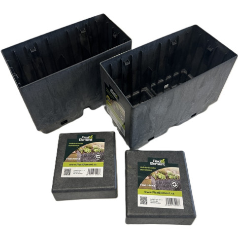 2 truhlíky + 2 misky Flexi Element