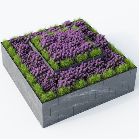 Záhon Flexi Element  -  kombinace čtverců