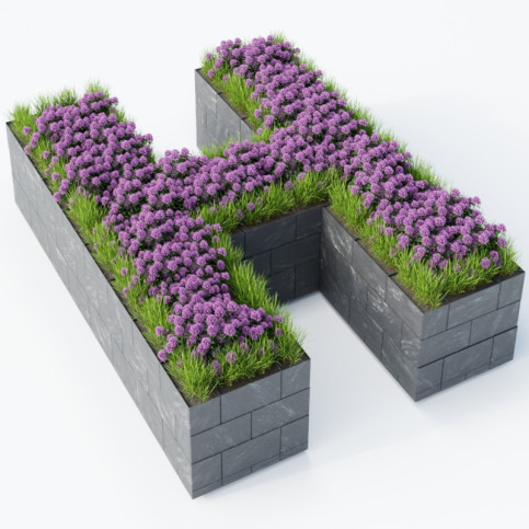 Vyvýšený záhon Flexi Element  -  H