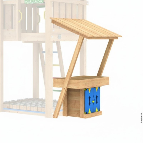 MiniMarket Module s dřevěnou stříškou