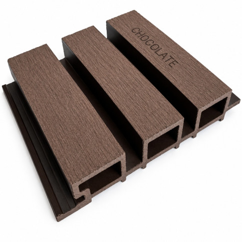 WPC obkladová deska - dutý profil Chocolate
