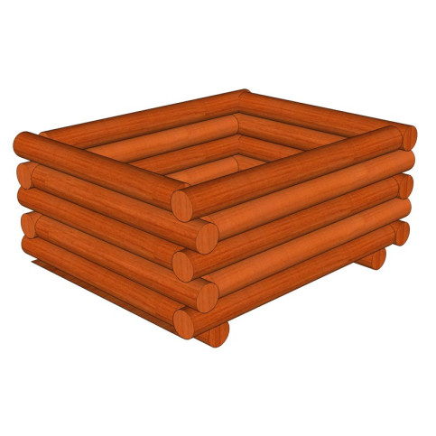 Palisádový truhlík 90 x 110 x 45