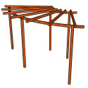 Pergola Linda 12 stojky 7 x 7 cm