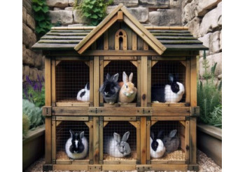 Dřevěné králíkárny